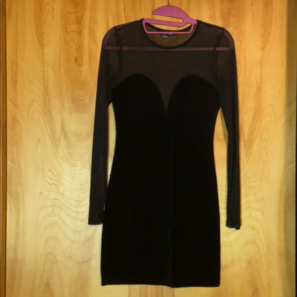 Velvet black dress